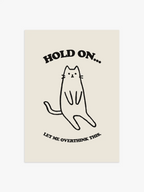 Katzen Poster in Schwarz-Weiß, Poster mit Katze, Wohnzimmer Poster, Schlafzimmer Poster, Schwarz-Weißes Poster, Zitat Poster, Kunstdruck Wohnzimmer