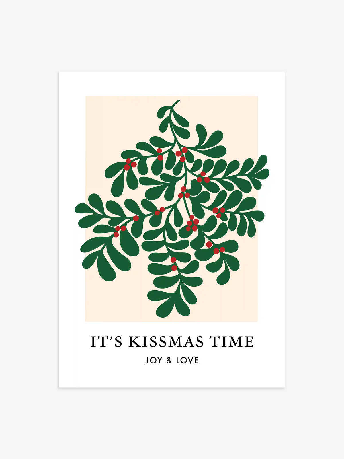 It's Kissmas Time Poster - 13x18 cm