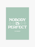 Nobody Is Perfect Zitat Poster