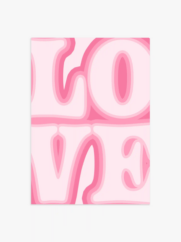 Retro Love Poster