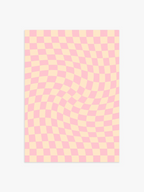 Schachbrett Poster in Rosa