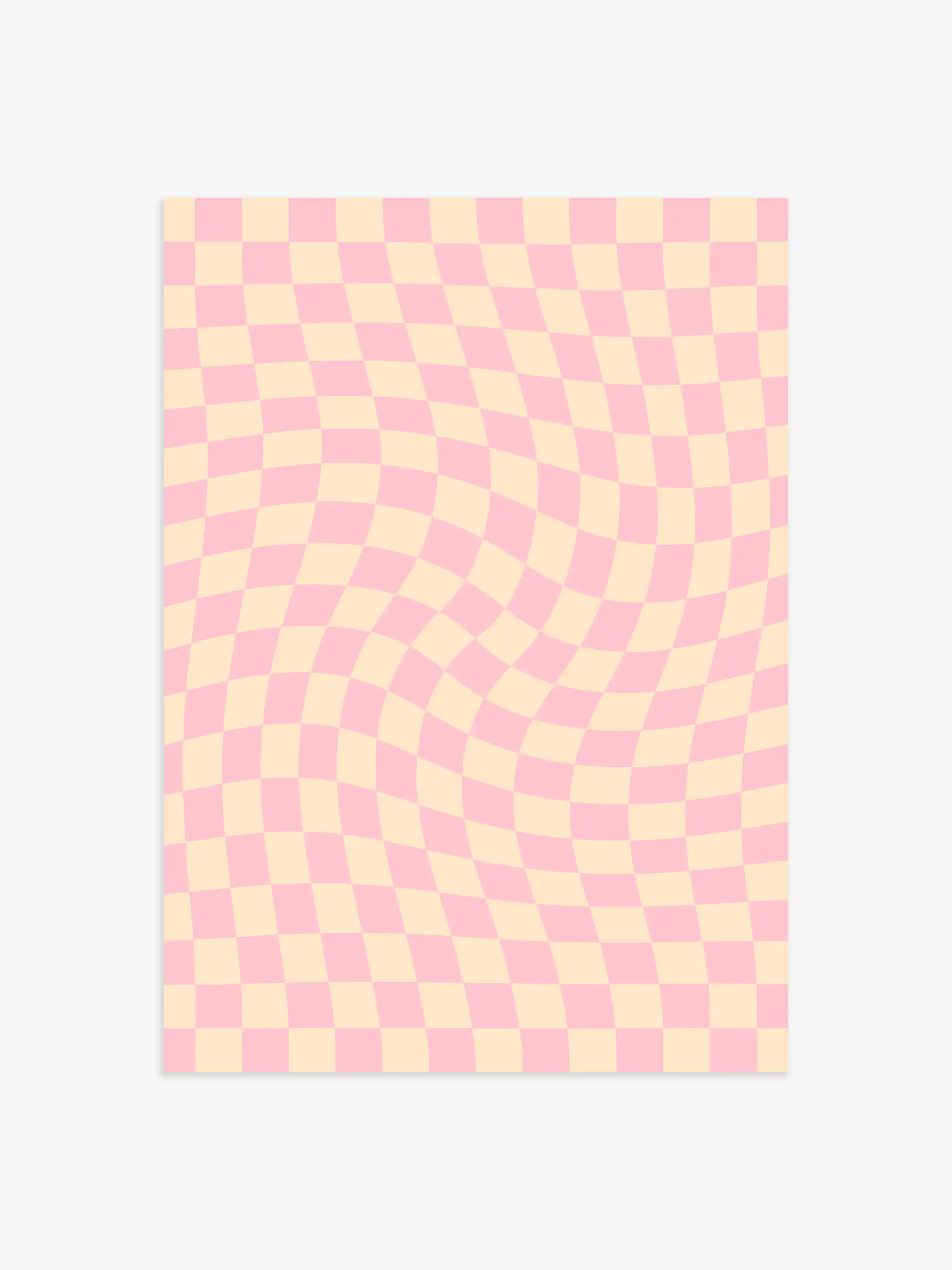 Schachbrett Poster in Rosa