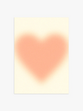 Aura Herz Poster in Apricot