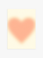 Aura Herz Poster in Apricot