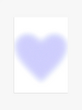 Aura Herz Poster in Hellblau