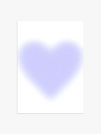 Aura Herz Poster in Hellblau