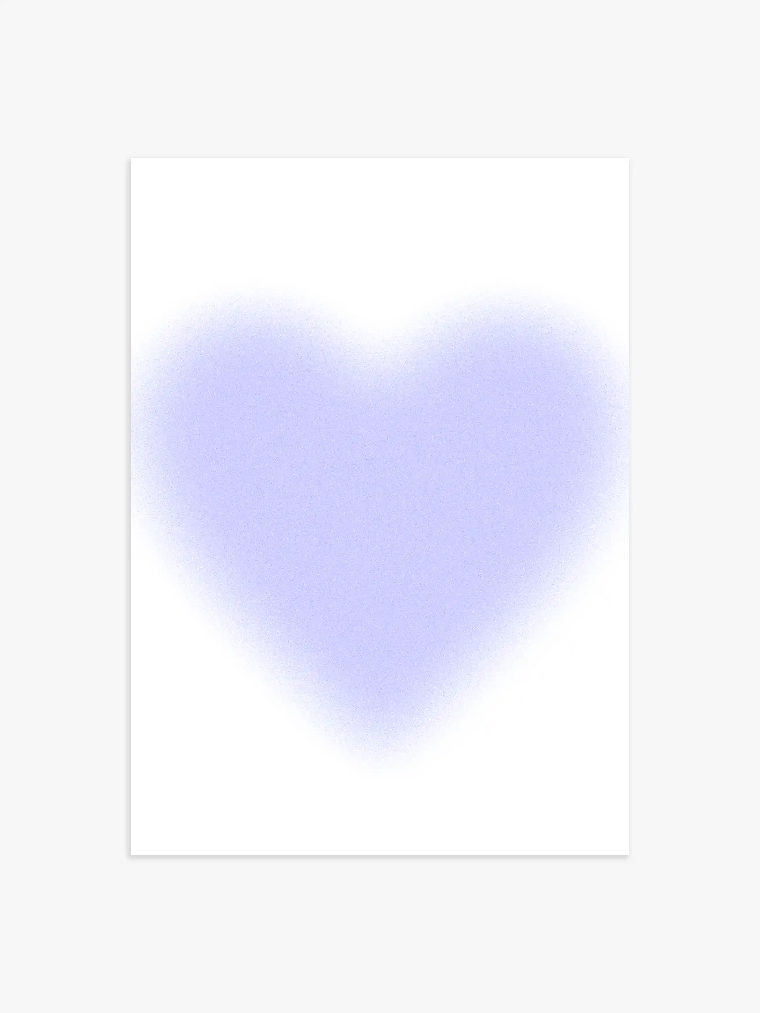 Aura Herz Poster in Hellblau