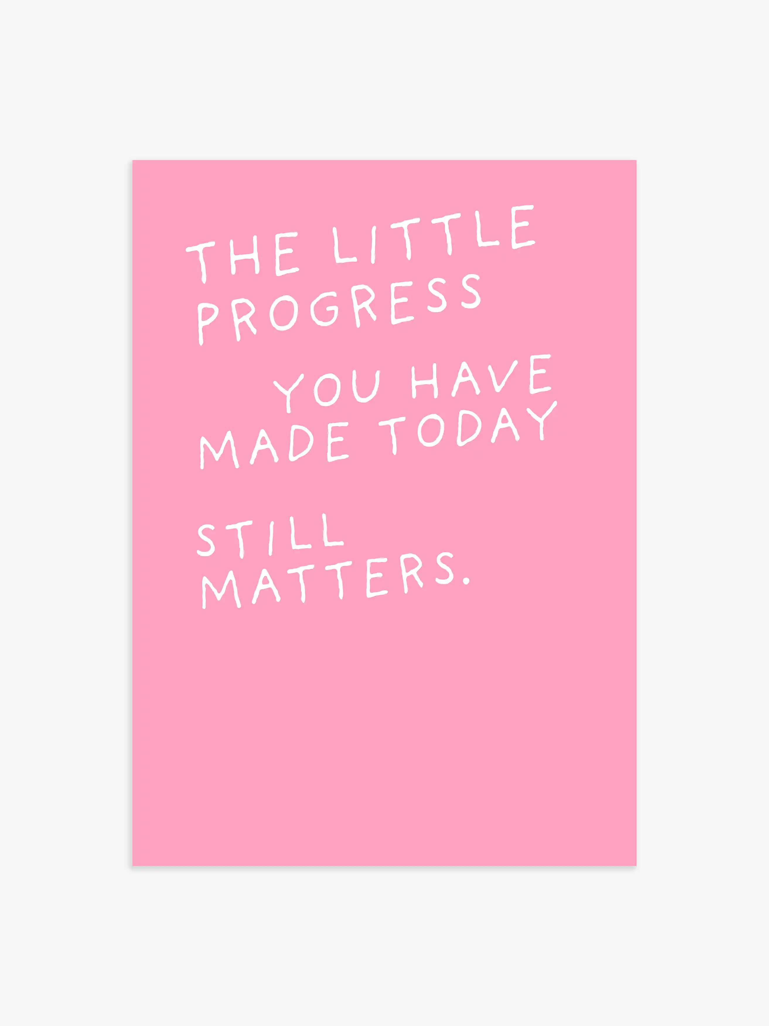 Inspirierendes Zitat Poster in Pink