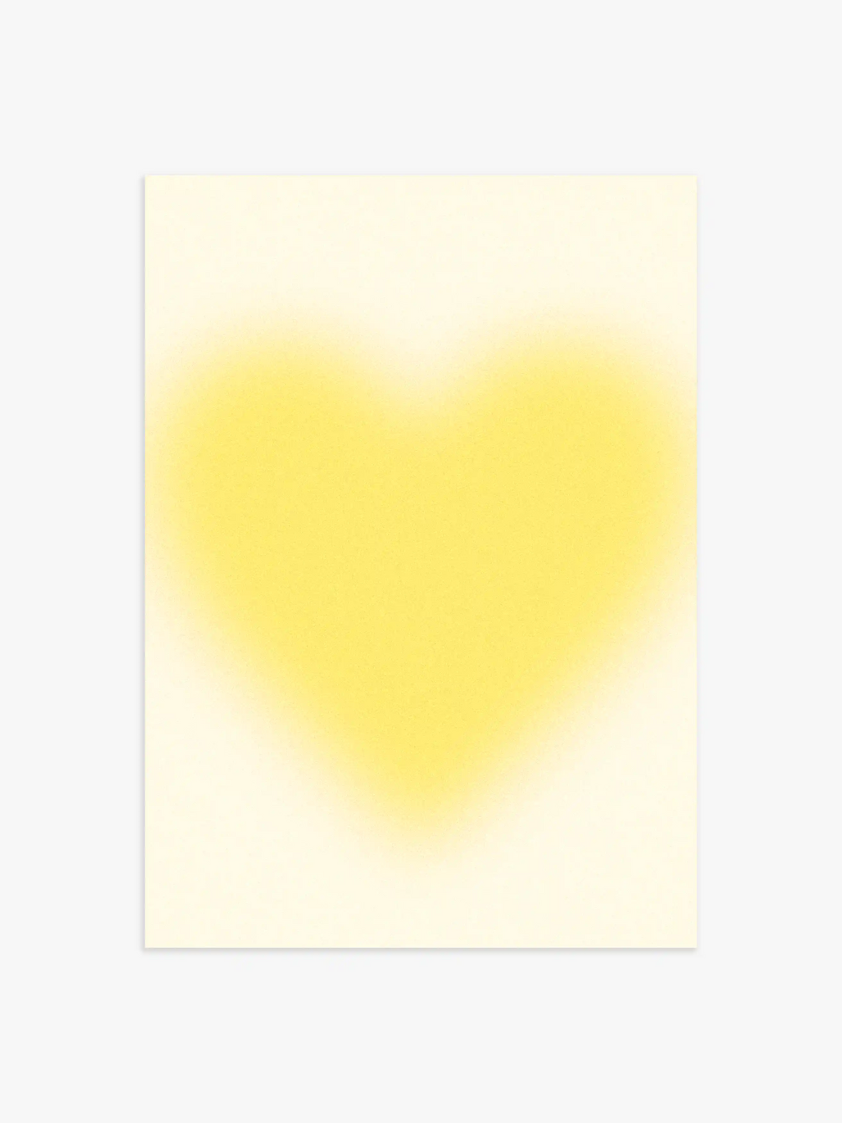 Aura Herz Poster in Gelb - 60x90 cm