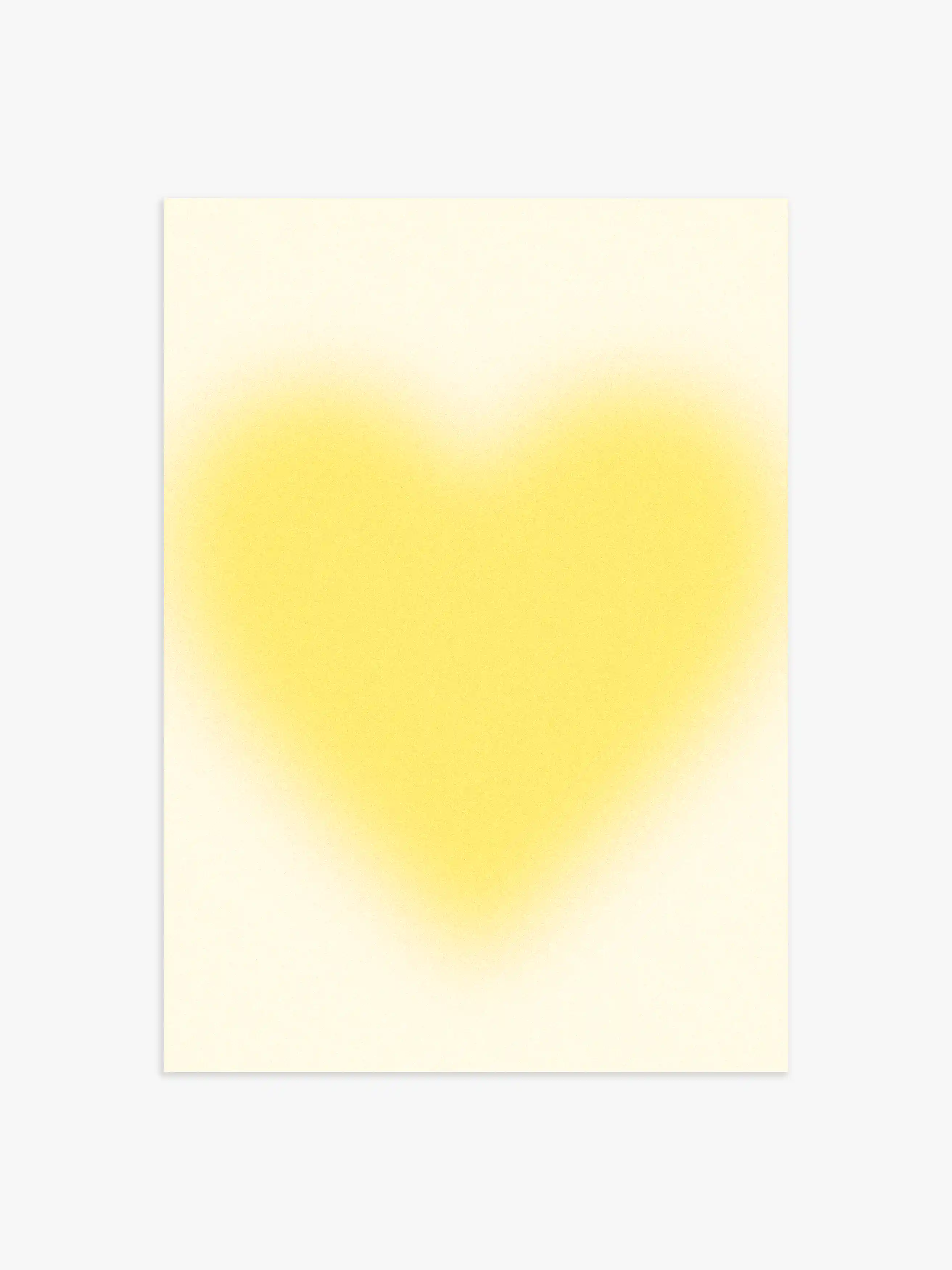 Aura Herz Poster in Gelb