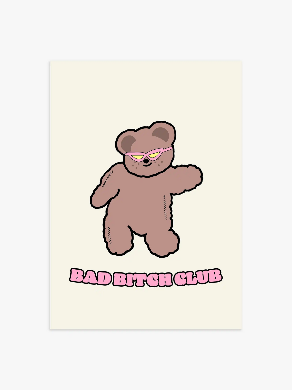 Bad Bitch Club Poster - 21x30 cm
