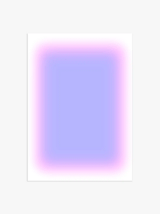 Aura Poster in Lavendel und Rosa