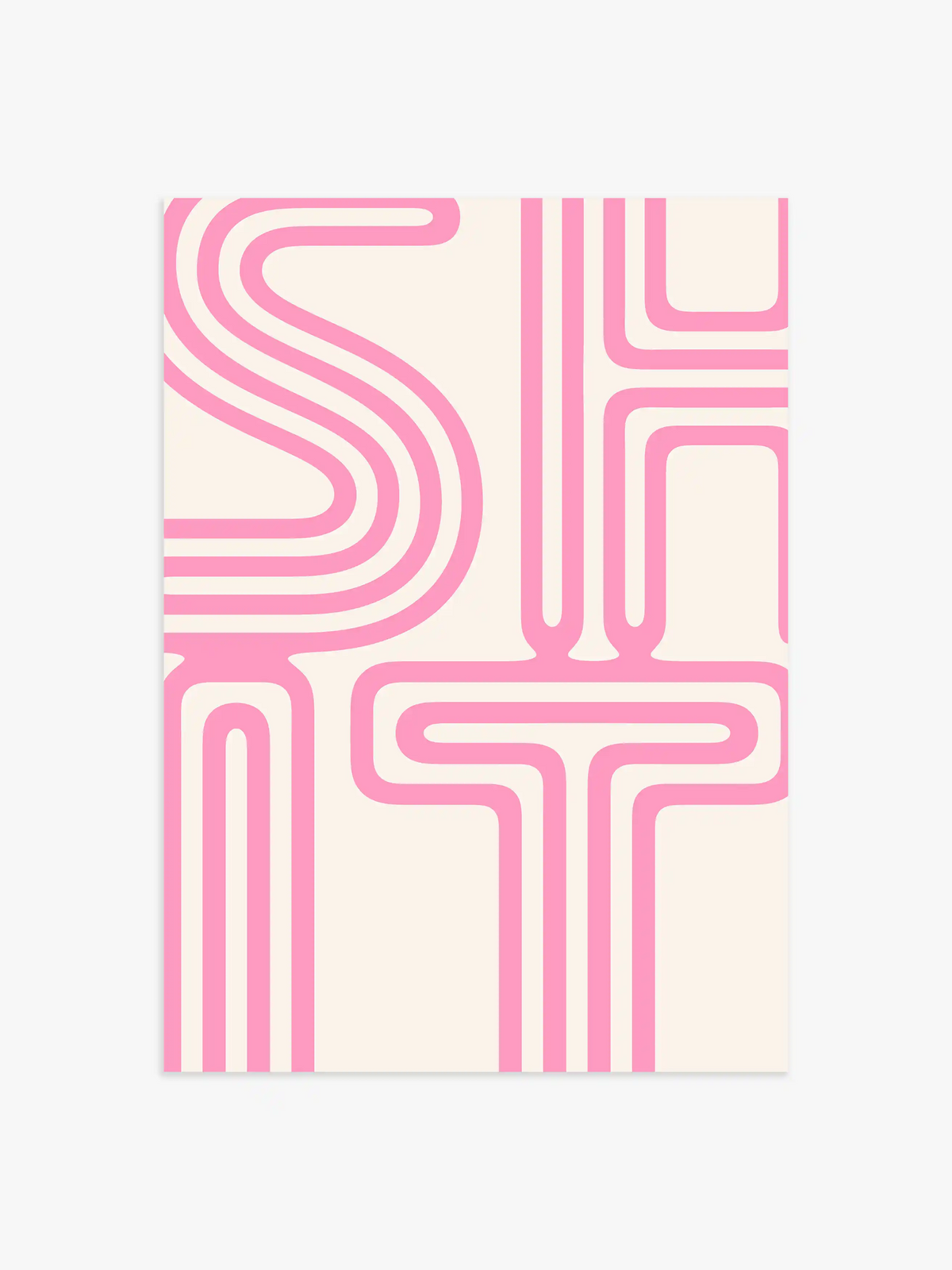 SHIT Poster in Pink - 13x18 cm
