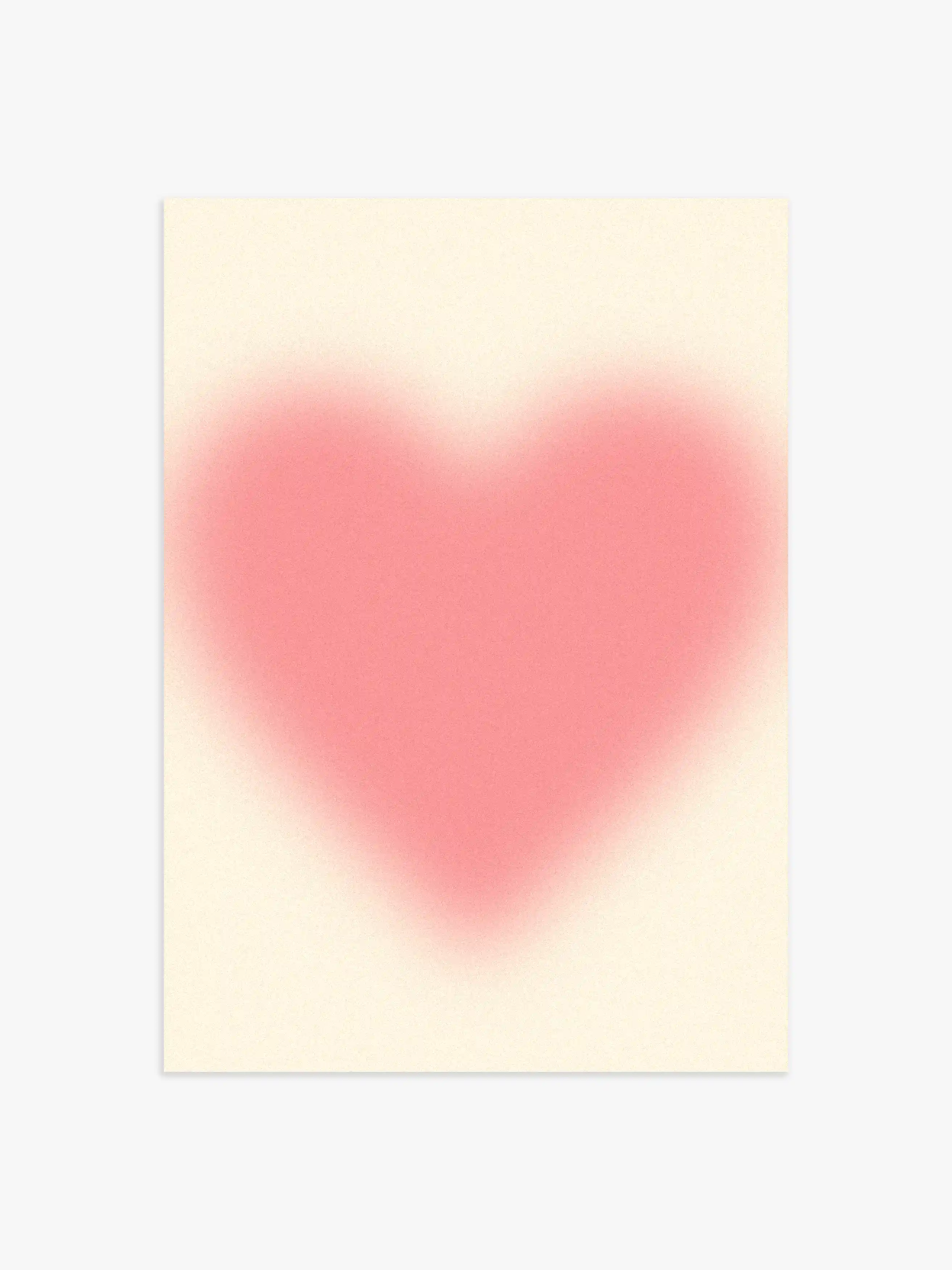 Aura Poster Herz in Rot