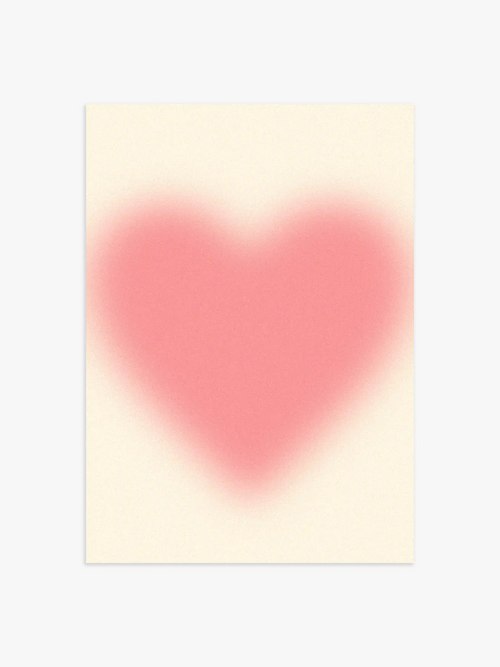 Aura Poster Herz in Rot