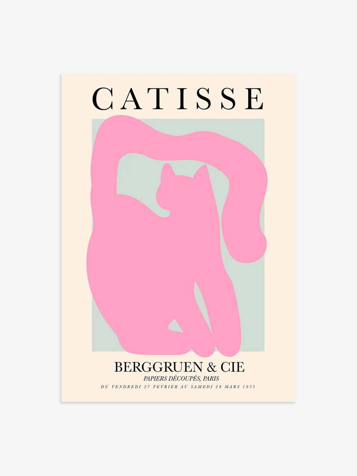 Catisse Poster in Pastellfarben - 13x18 cm