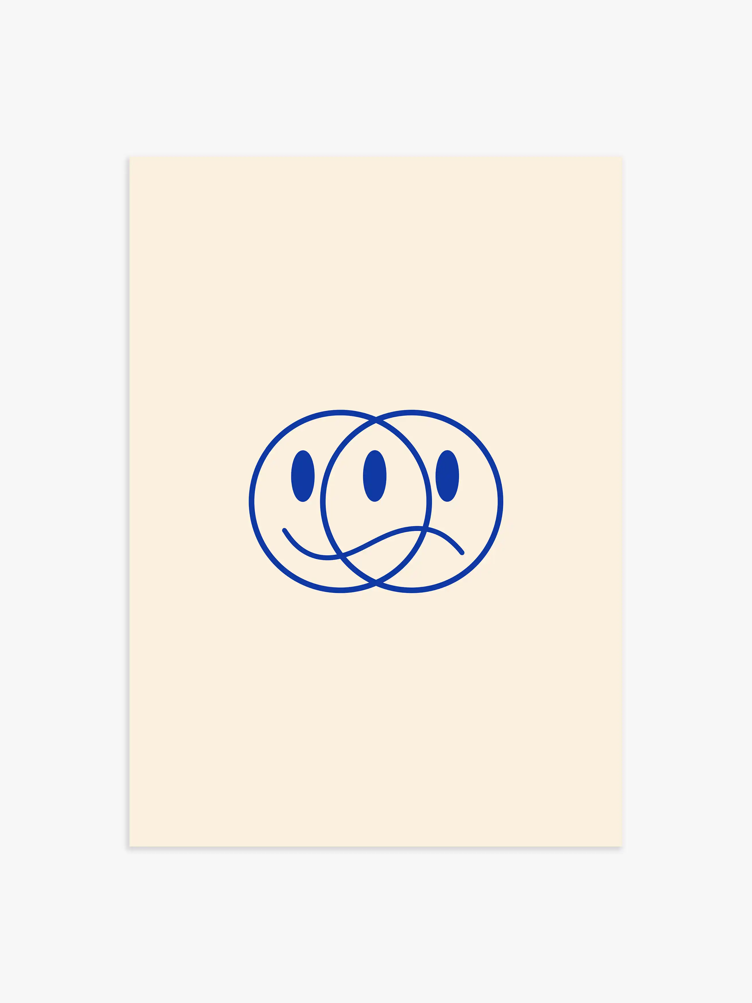 You decide Poster in Blau