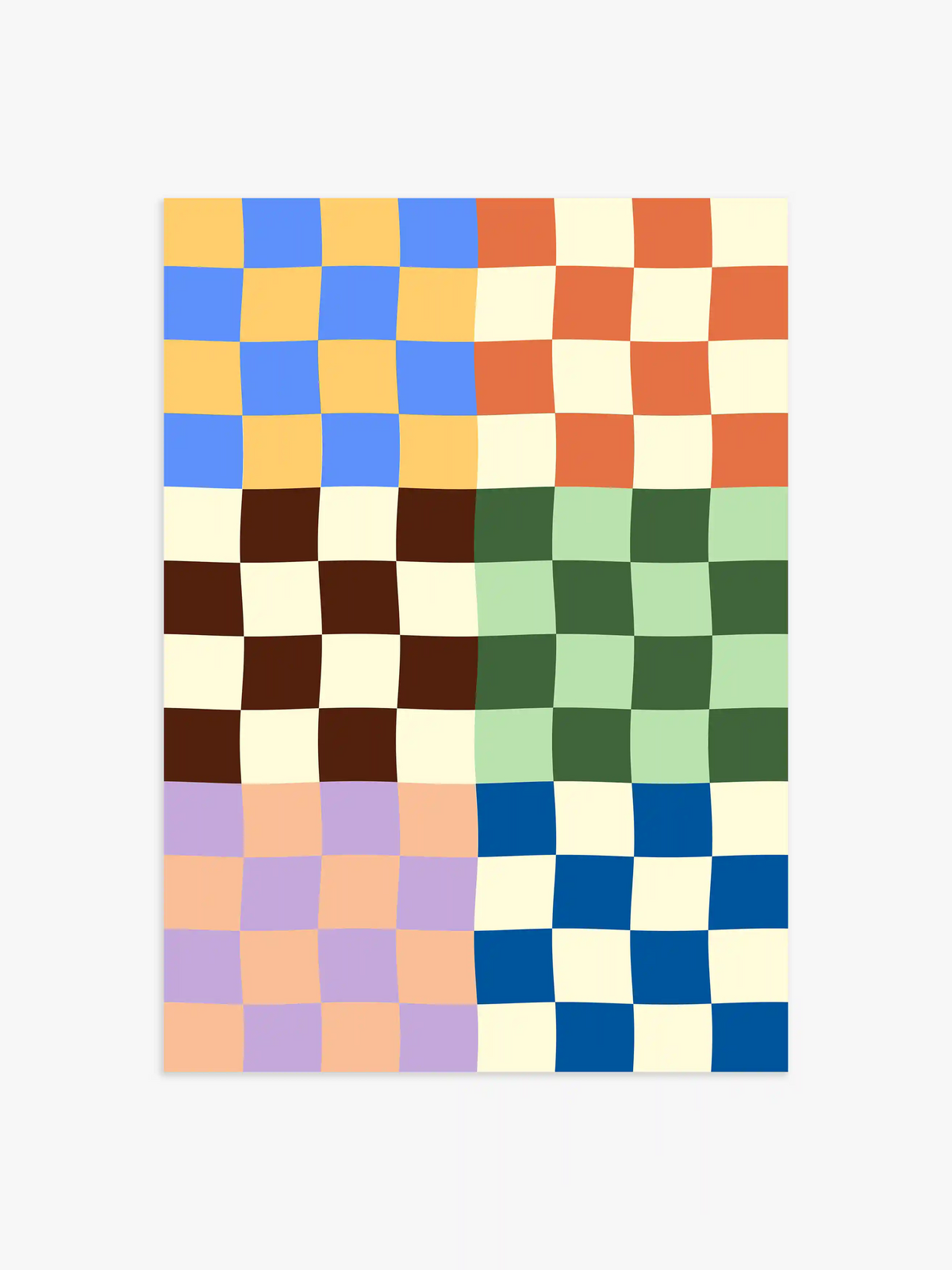 Retro Schachbrett Poster - 70x100 cm