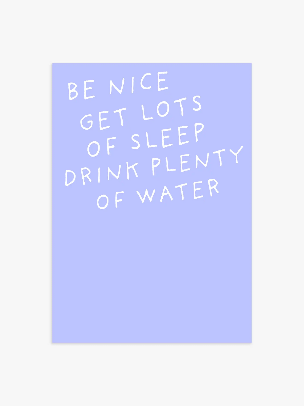 Daily Gratitude Zitat Poster in Blau - 100x150 cm
