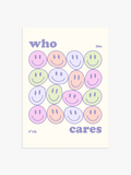 Who Cares Poster in Danish Pastel