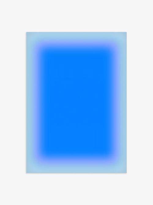 Aura Poster in Blau