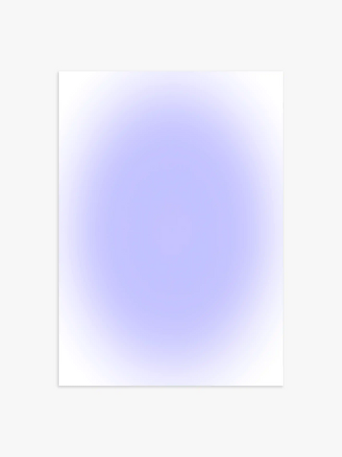 Aura Poster in Hellblau