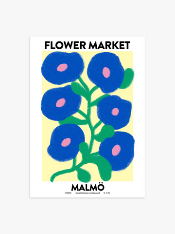 Flower Market Malmö Poster