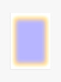 Aura Poster in Lila und Gelb