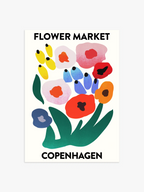 Flower Market Copenhagen Poster, Wohnzimmer Poster