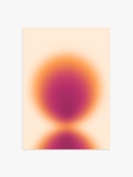 Aura Poster mit orangenem Kreis