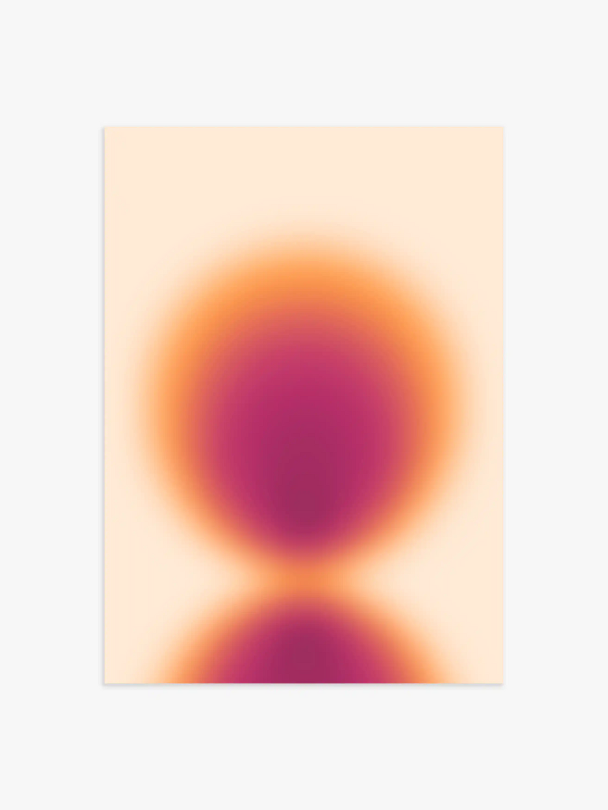 Aura Poster mit orangenem Kreis - 60x90 cm