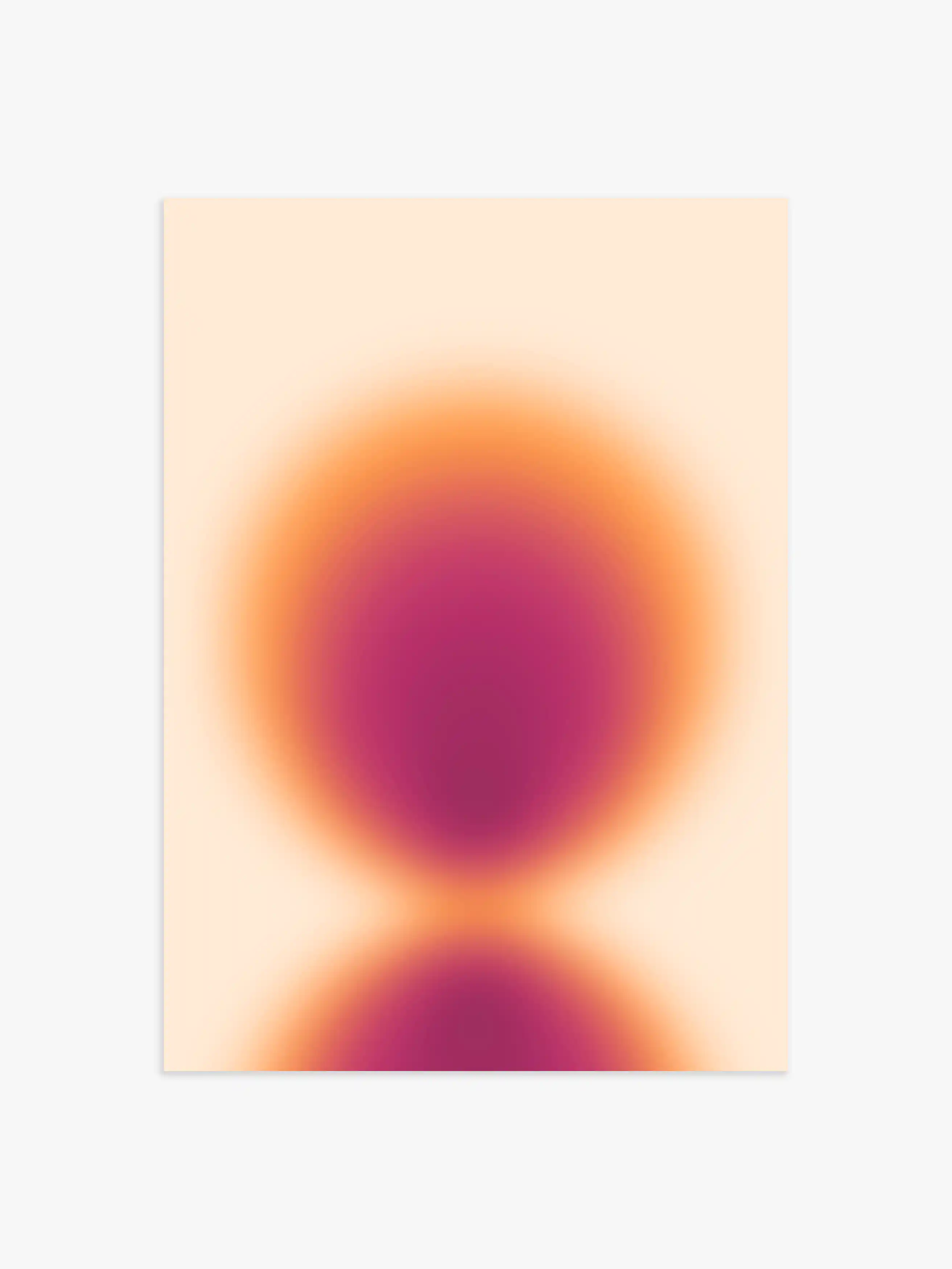 Aura Poster mit orangenem Kreis