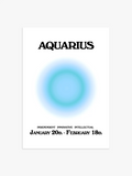 Sternzeichen Aquarius Poster