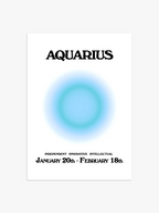 Sternzeichen Aquarius Poster