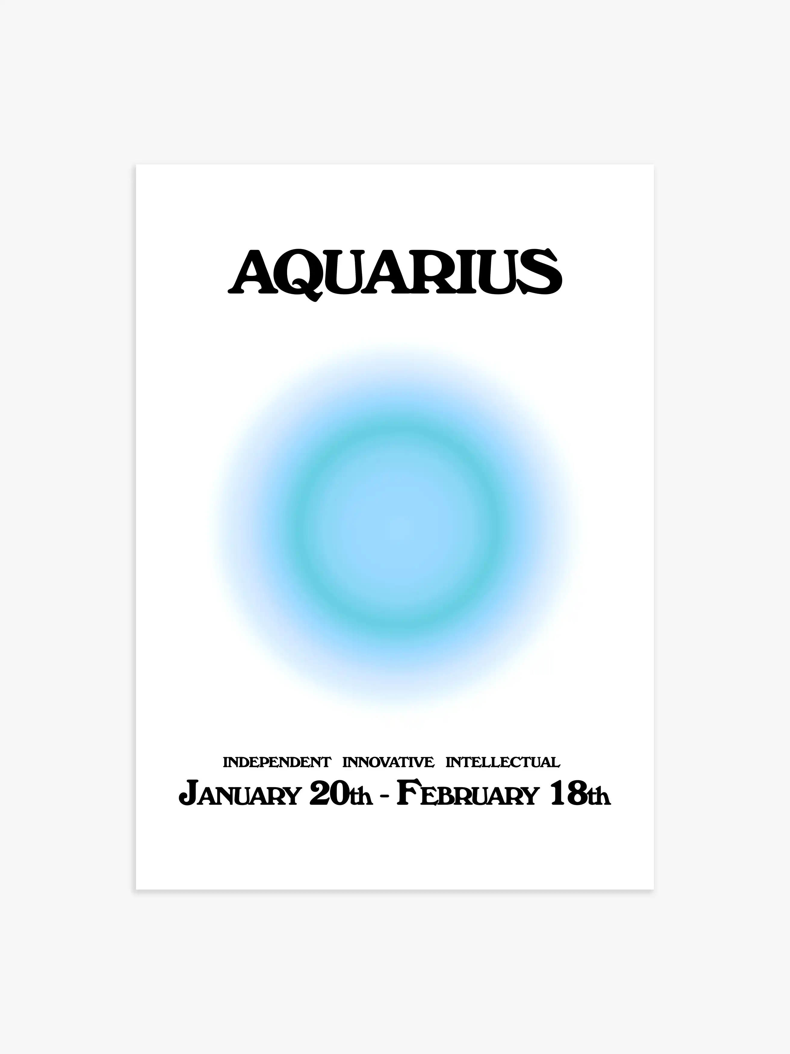 Sternzeichen Aquarius Poster