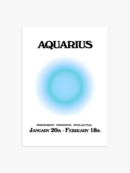 Sternzeichen Aquarius Poster