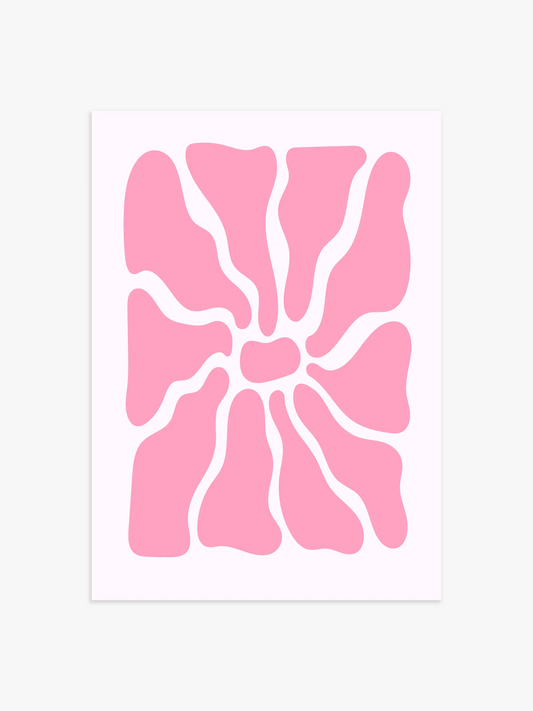 Abstrakte Blume in Pink