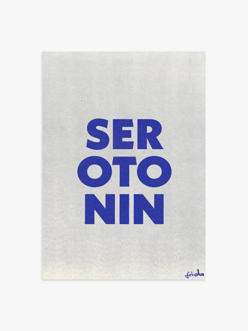 Typografie Serotonin Poster