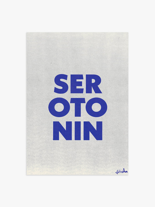 Typografie Serotonin Poster