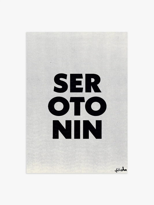 Typografie Poster Serotonin