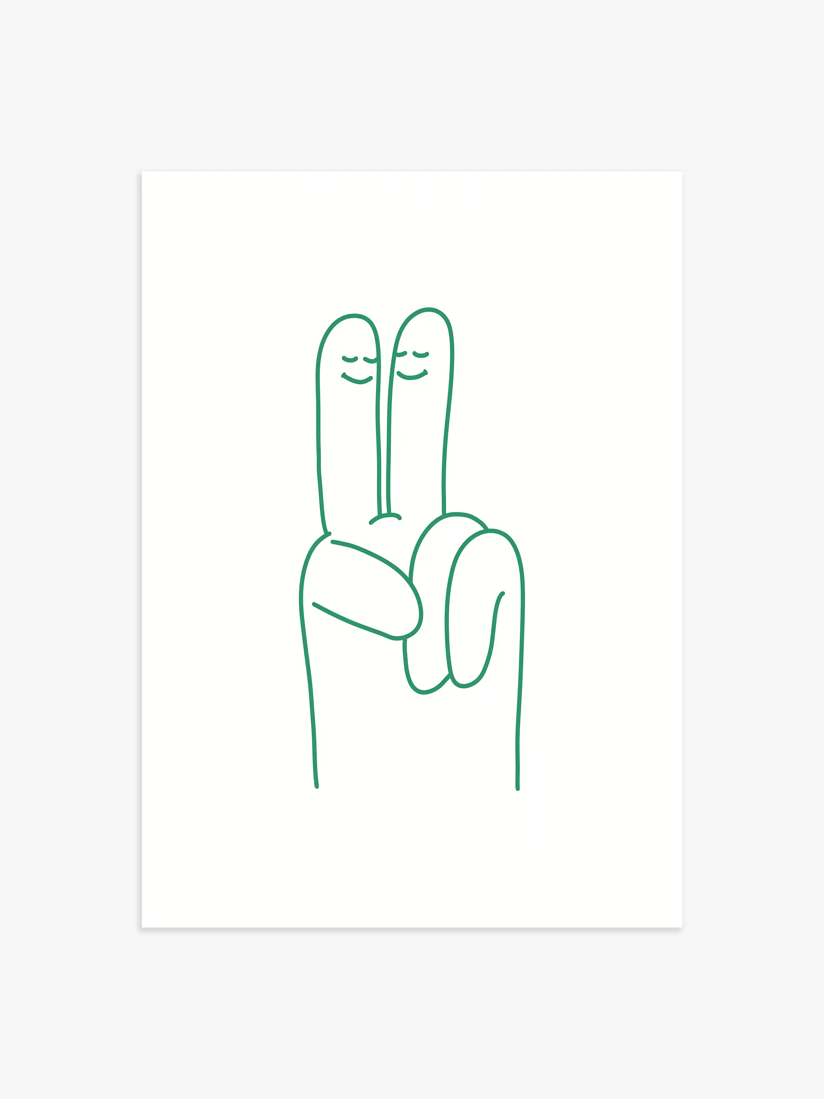 Peace Poster in Grün