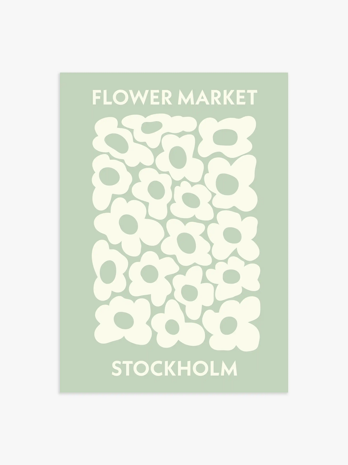 Flower Market Poster Stockholm - 70x100 cm