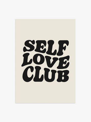 Self Love Club Poster in neutralen Farben