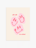 Oh okay Poster in Pink
