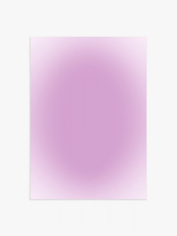 Aura Poster in Flieder mit pastellfarbenem Farbverlauf und Helllila Tönen – modernes Wandbild