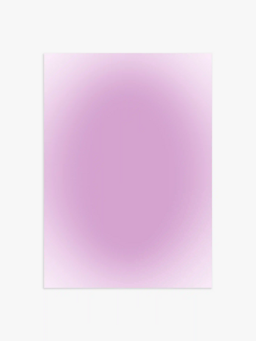 Aura Poster in Flieder mit pastellfarbenem Farbverlauf und Helllila Tönen – modernes Wandbild