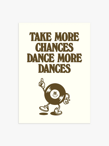 Take More Dances Retro Poster