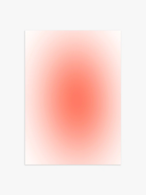 Aura Poster in Apricot