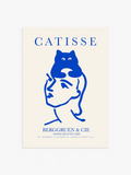 Catisse Poster in Blau