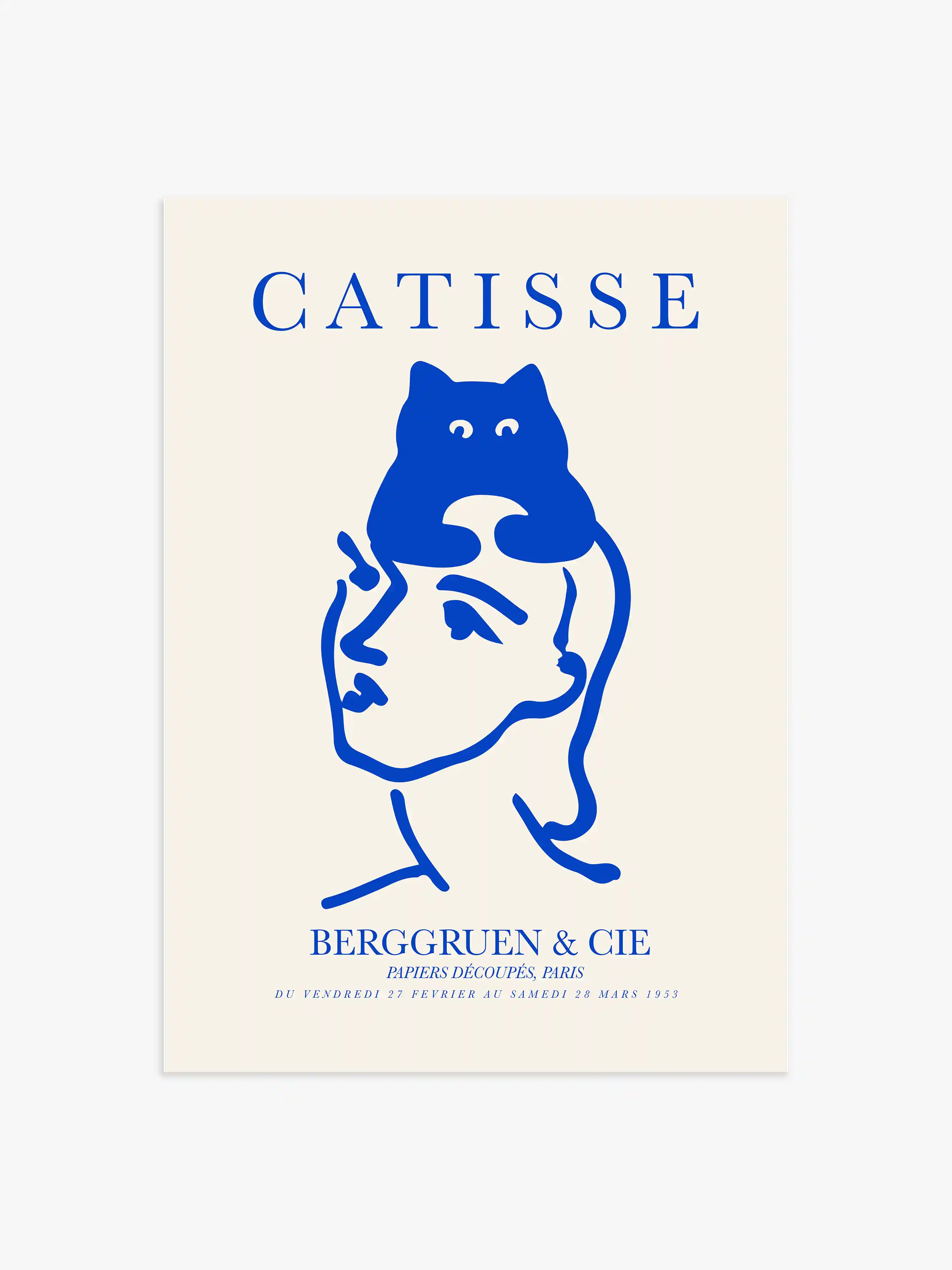 Catisse Poster in Blau
